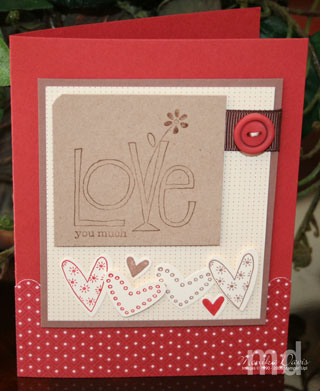 Love You Much stamp set; Candy Lane Designer Series Paper 